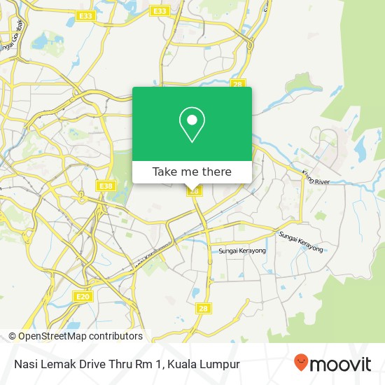 Nasi Lemak Drive Thru Rm 1 map