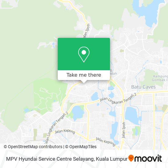 MPV Hyundai Service Centre Selayang map