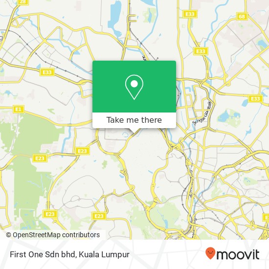 First One Sdn bhd map