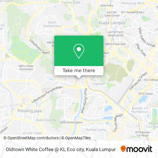 Oldtown White Coffee @ KL Eco city map