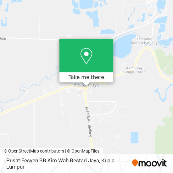 Pusat Fesyen BB Kim Wah Bestari Jaya map