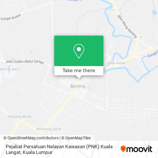 Peta Pejabat Persatuan Nelayan Kawasan (PNK) Kuala Langat