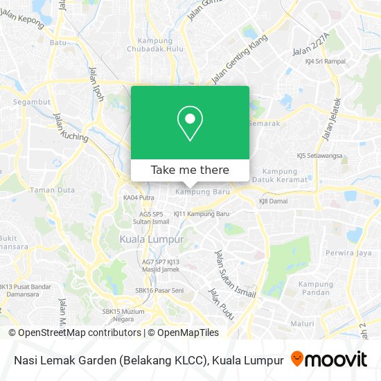 Nasi Lemak Garden (Belakang KLCC) map