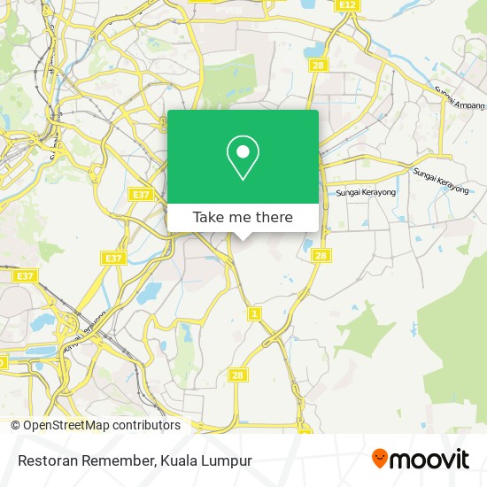 Restoran Remember map