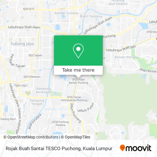 Rojak Buah Santai TESCO Puchong map