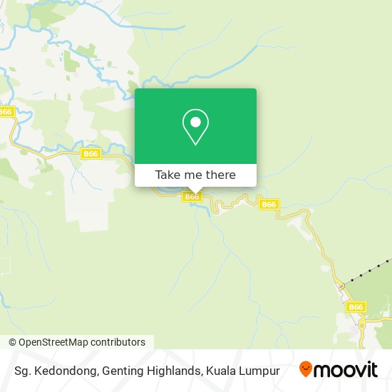 Sg. Kedondong, Genting Highlands map