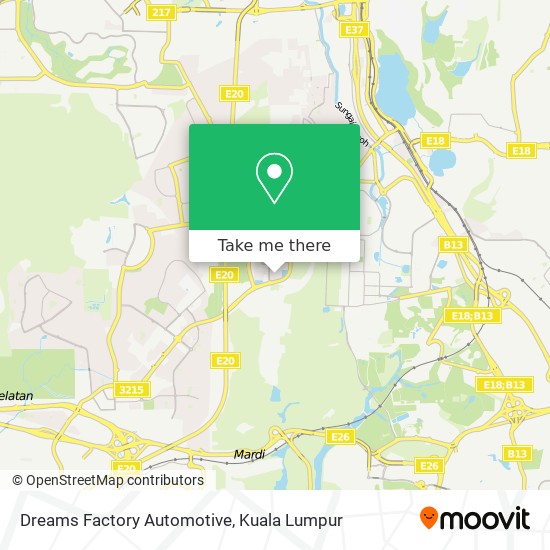 Dreams Factory Automotive map