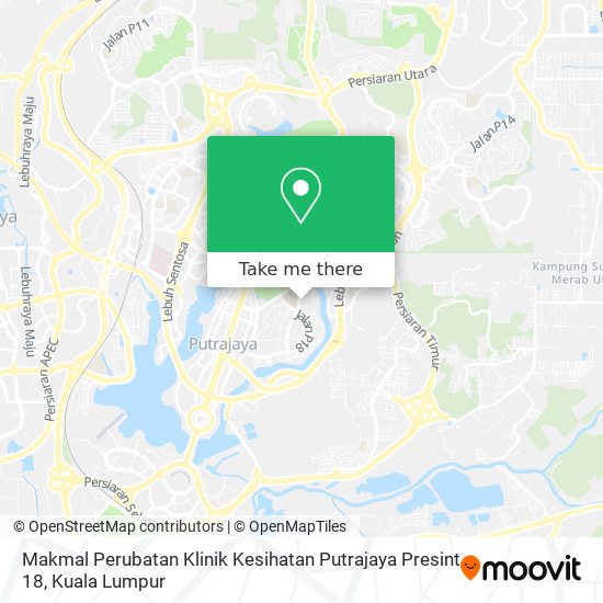 如何坐公交或火车去sepang的makmal Perubatan Klinik Kesihatan Putrajaya Presint 18 Moovit
