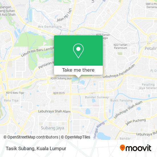 Tasik Subang map