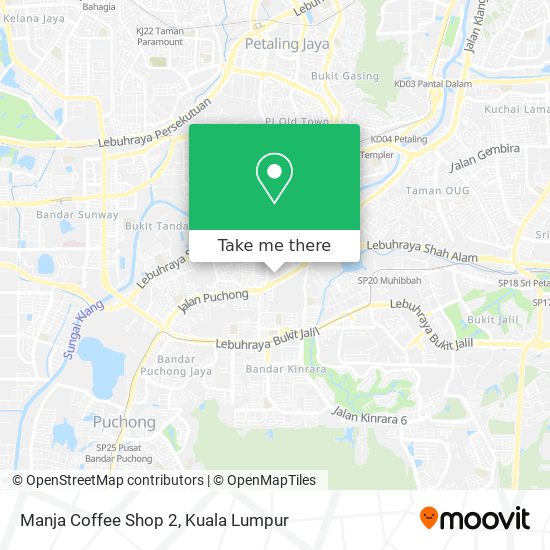 Manja Coffee Shop 2 map