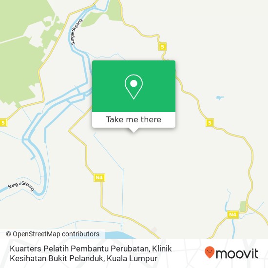 Kuarters Pelatih Pembantu Perubatan, Klinik Kesihatan Bukit Pelanduk map