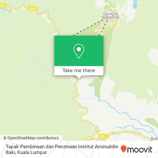 Peta Tapak Pembinaan dan Penzinaan Institut Aminuddin Baki