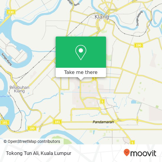 Tokong Tun Ali map