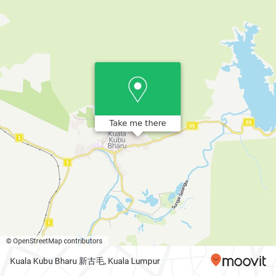 Peta Kuala Kubu Bharu 新古毛