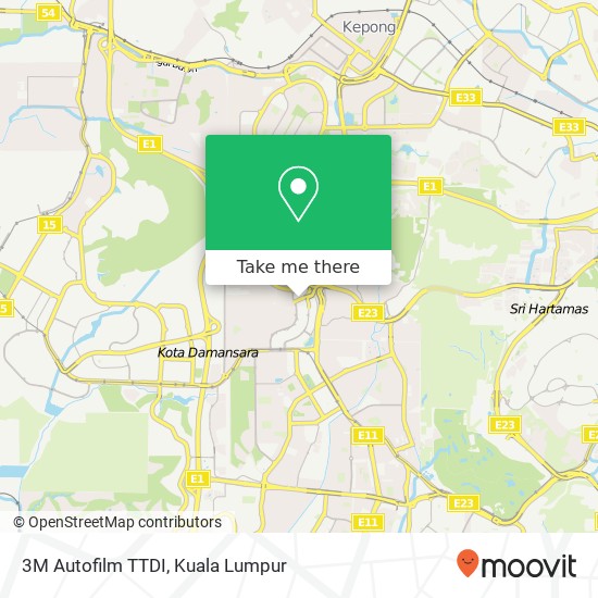 3M Autofilm TTDI map