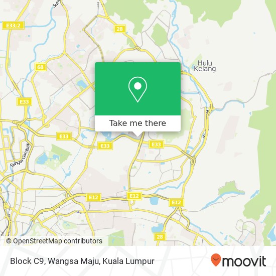 Block C9, Wangsa Maju map