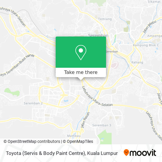 Peta Toyota (Servis & Body Paint Centre)