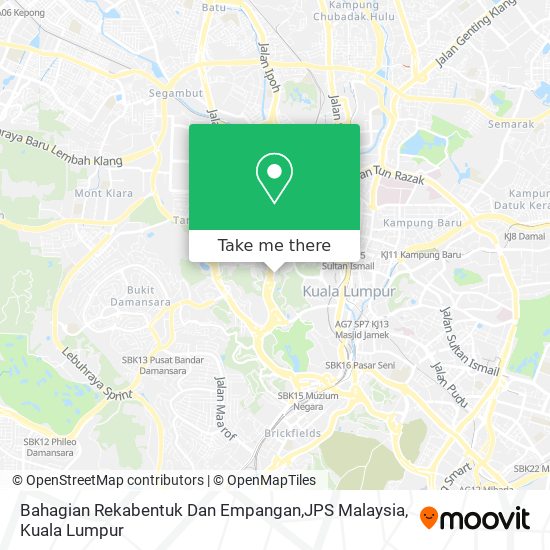 Bahagian Rekabentuk Dan Empangan,JPS Malaysia map