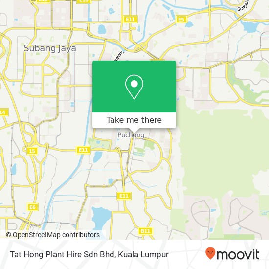 Peta Tat Hong Plant Hire Sdn Bhd