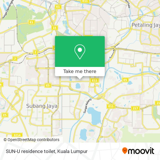 SUN-U residence toilet map