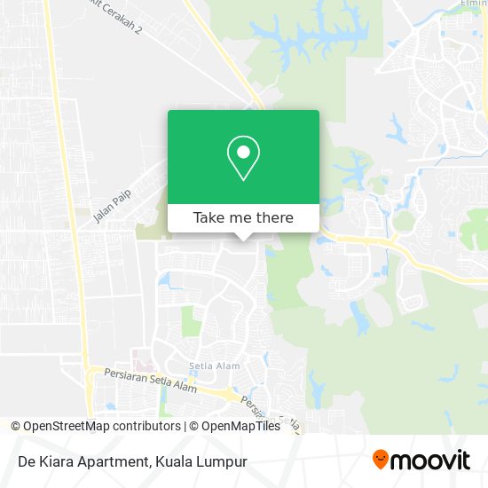 De Kiara Apartment map