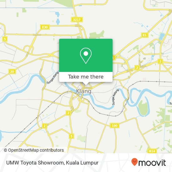 UMW Toyota Showroom map