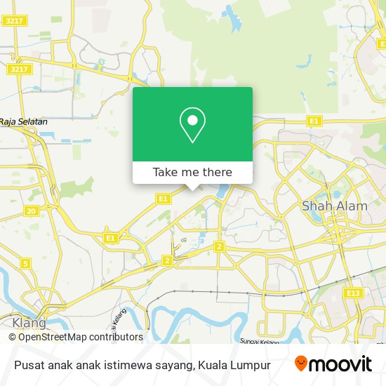 Pusat anak anak istimewa sayang map