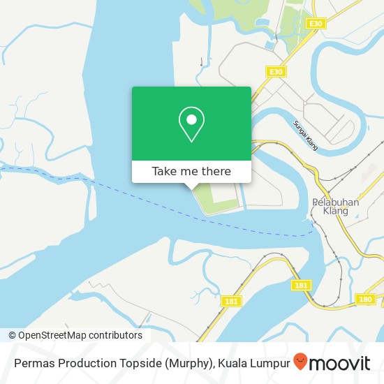 Permas Production Topside (Murphy) map