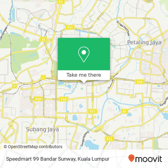 Speedmart 99 Bandar Sunway map