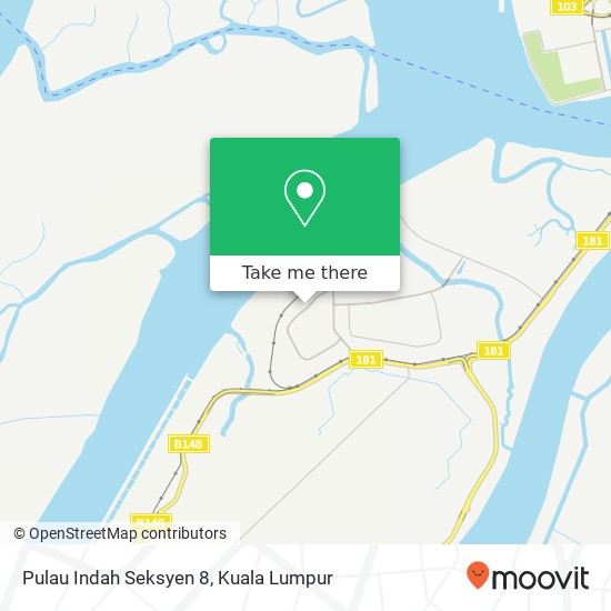 Peta Pulau Indah Seksyen 8