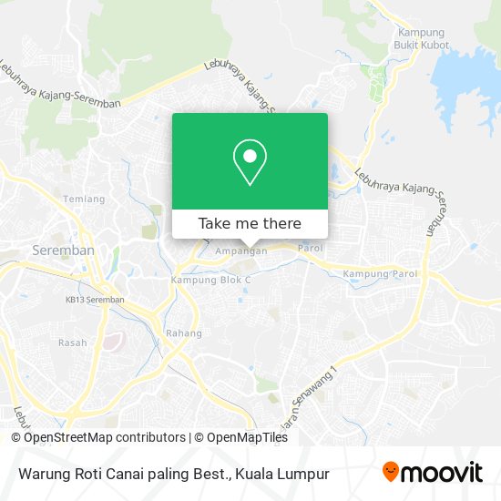 Peta Warung Roti Canai paling Best.