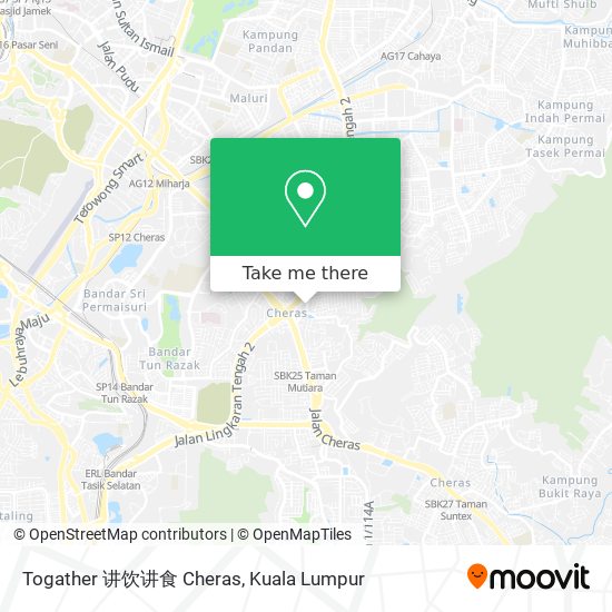 Togather 讲饮讲食 Cheras map