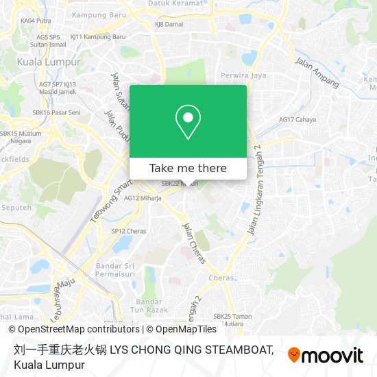 刘一手重庆老火锅 LYS CHONG QING STEAMBOAT map