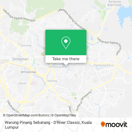 Warung Pinang Sebatang - D’River Classic map