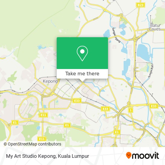 My Art Studio Kepong map