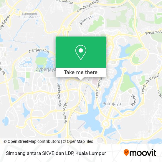 Peta Simpang antara SKVE dan LDP