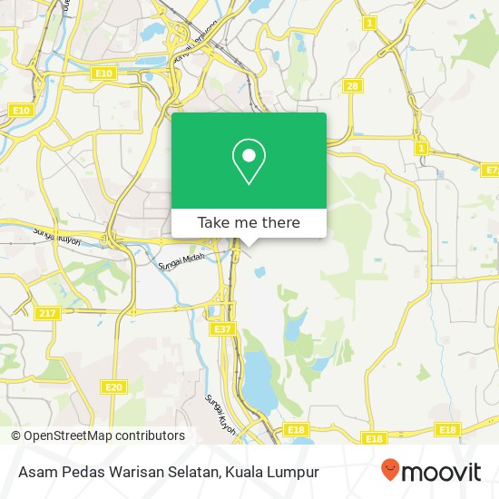 Asam Pedas Warisan Selatan map