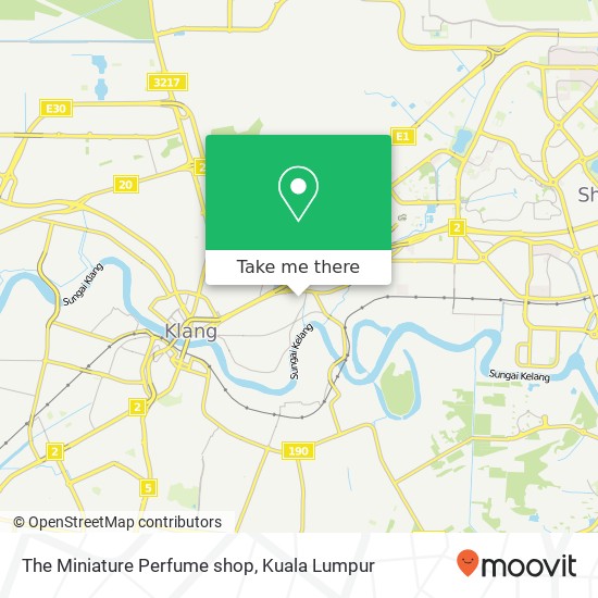 The Miniature Perfume shop map