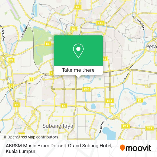 ABRSM Music Exam Dorsett Grand Subang Hotel map