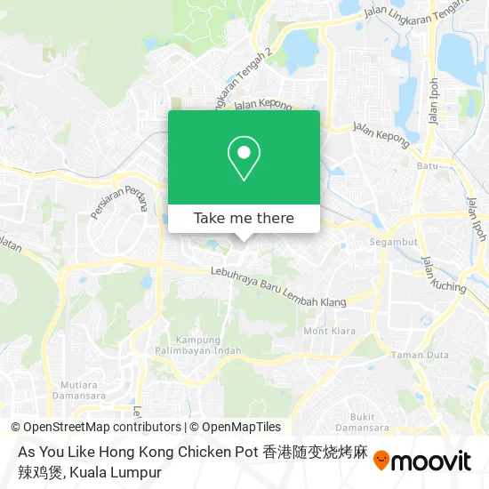 As You Like Hong Kong Chicken Pot 香港随变烧烤麻辣鸡煲 map