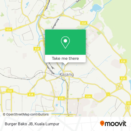 Burger Bako JB map