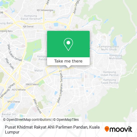 Pusat Khidmat Rakyat Ahli Parlimen Pandan map