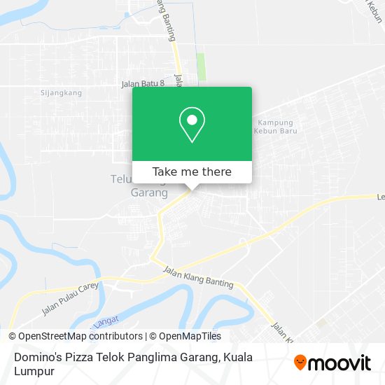 Domino's Pizza Telok Panglima Garang map