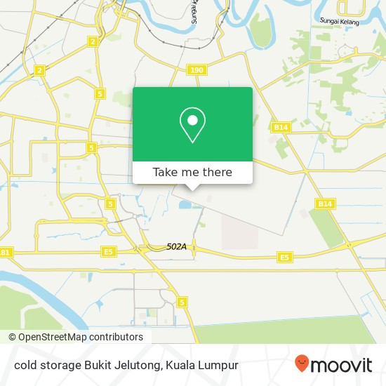 cold storage Bukit Jelutong map