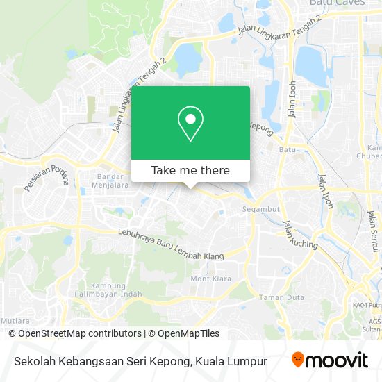 Peta Sekolah Kebangsaan Seri Kepong