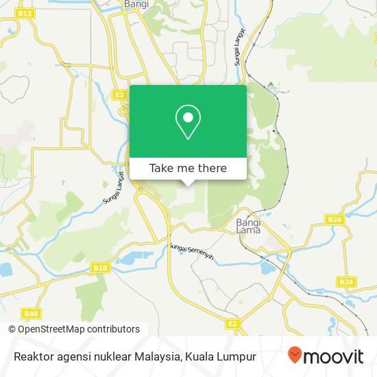 Reaktor agensi nuklear Malaysia map