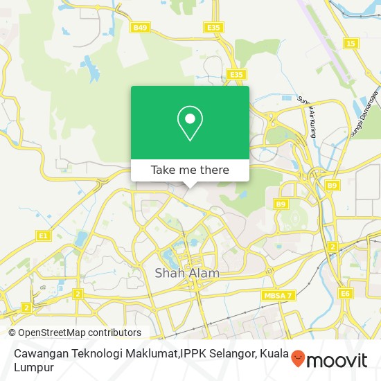 Cawangan Teknologi Maklumat,IPPK Selangor map