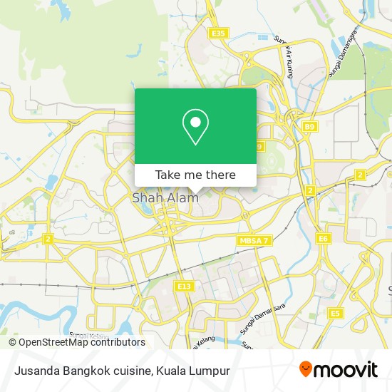 Jusanda Bangkok cuisine map