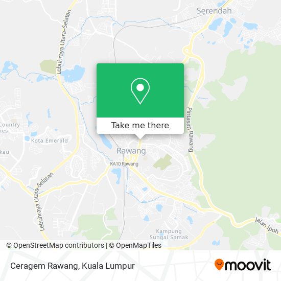 Ceragem Rawang map