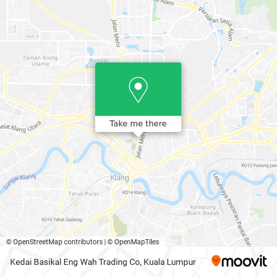 Peta Kedai Basikal Eng Wah Trading Co